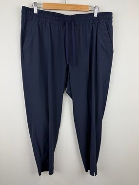 Talbots T by Talbots Navy Travel Ankle Pants 1X Quiet Luxury